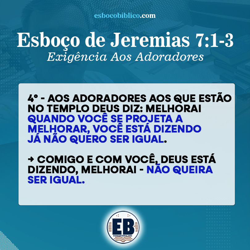 Esboço de Jeremias 7 1-3