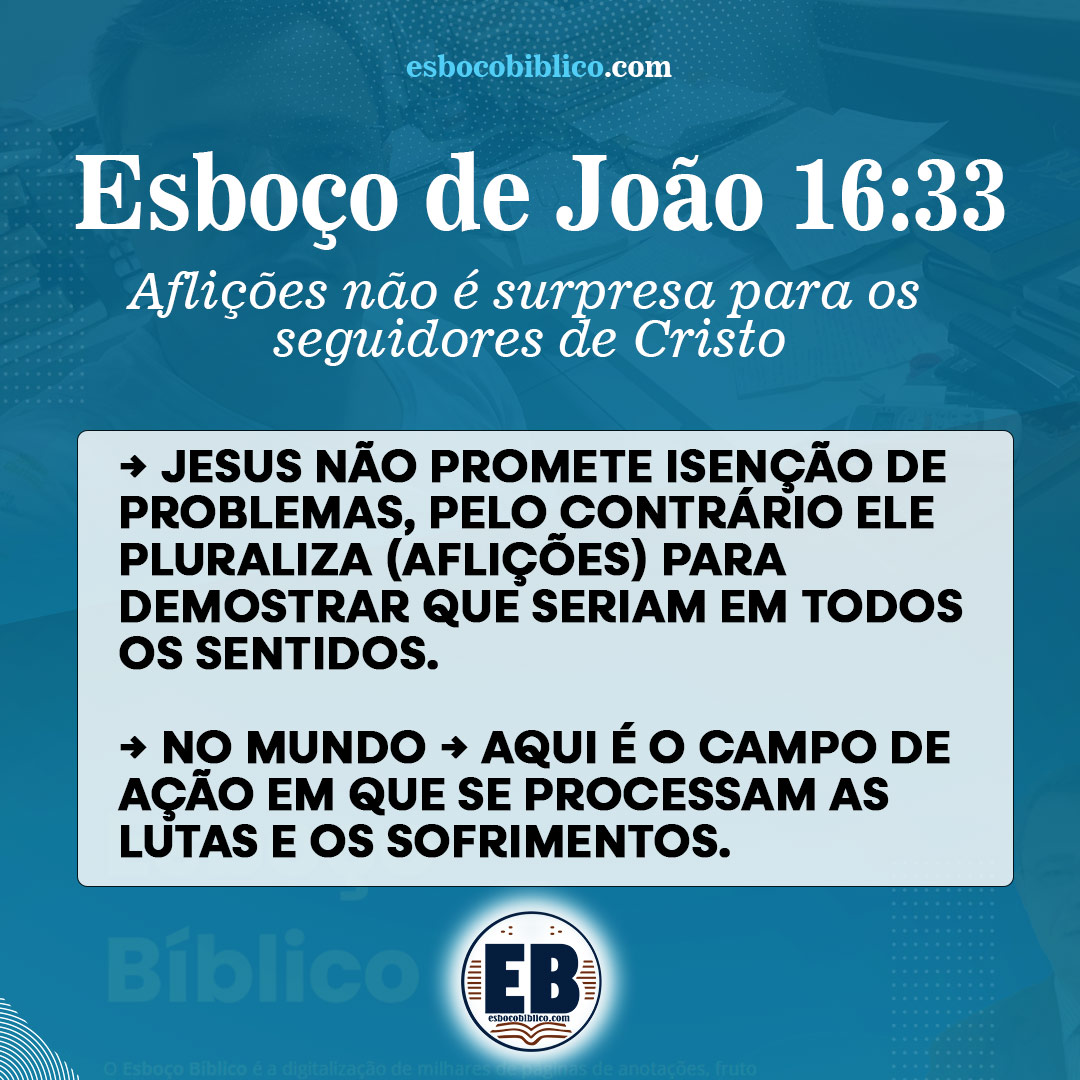 esboço de joão 16 33