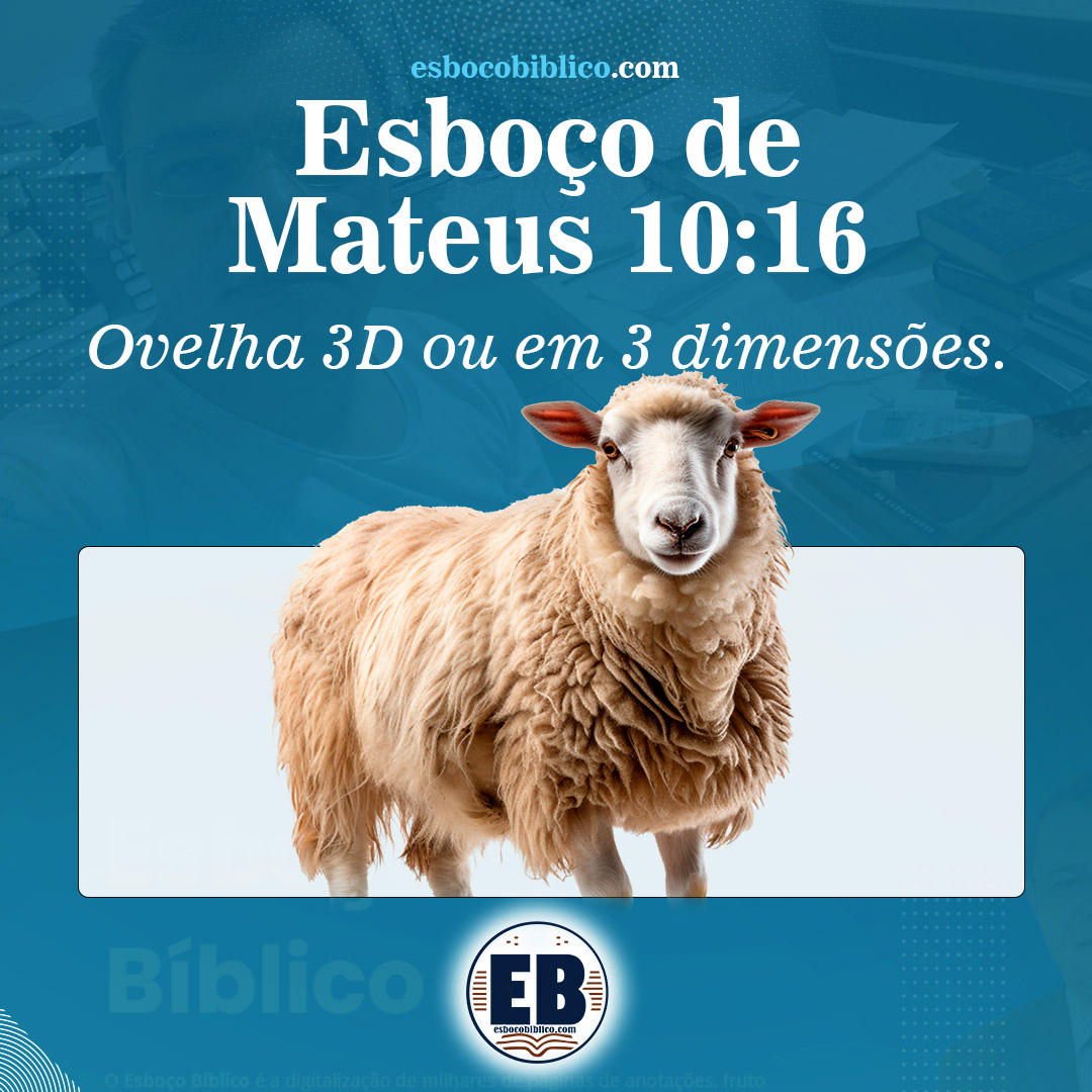 ovelha 3d ou em 3 dimensões