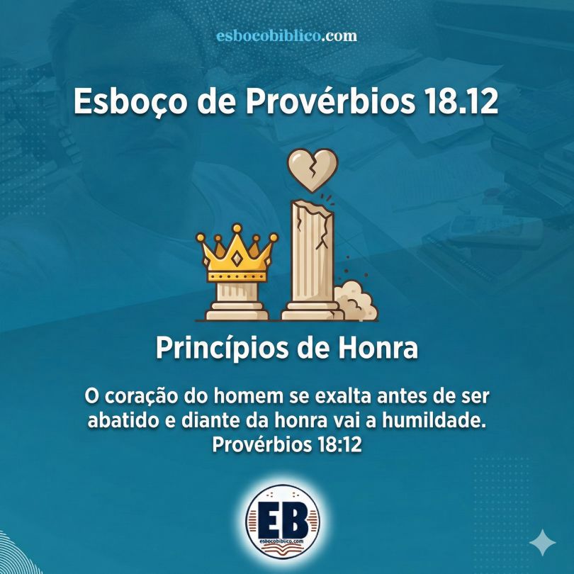 esboço de provérbios 18.12 → princípios de honra