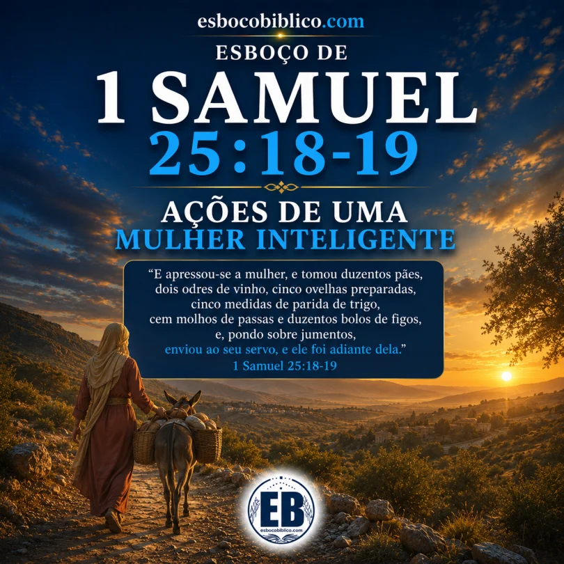 1 Samuel 25:18–19 – Ações de uma mulher inteligente