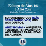 Esboço de Atos 1 8 e Atos 2 42 - Virtude Para Perseverar