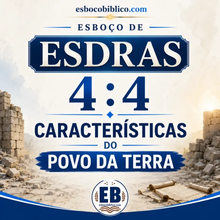 Esboço de Esdras 4.4 – Características do Povo da Terra