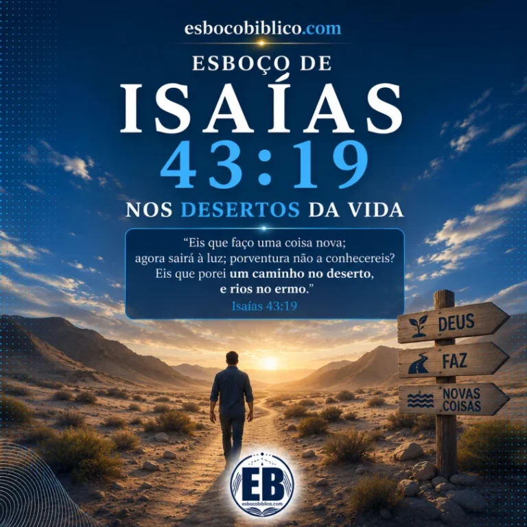 Esboço de Isaías 43.19 – Nos Desertos da Vida