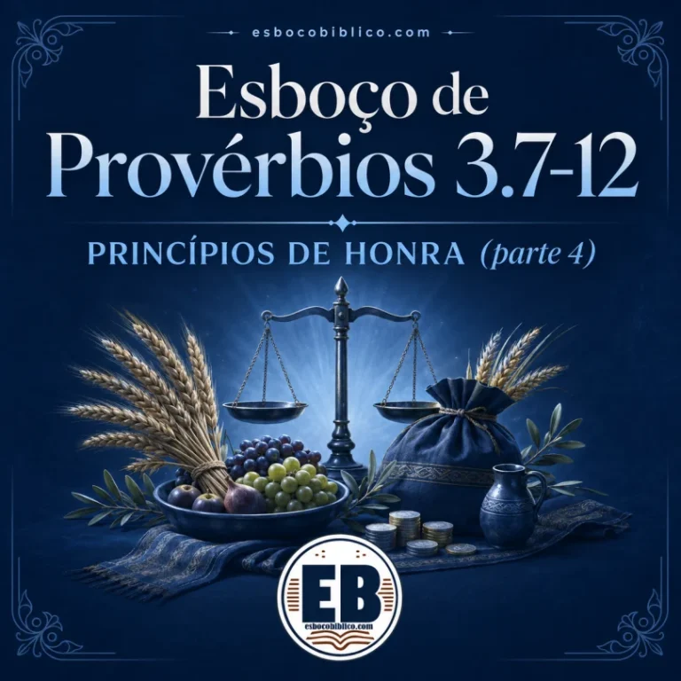 Esboço de Provérbios 3.7-12 → Princípios de Honra (parte 4)
