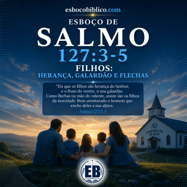 Esboço de Salmo 127.3-5 – Filhos Herança, Galardão e Flechas