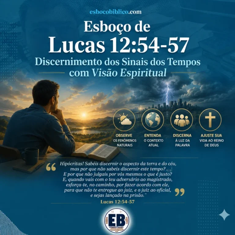 Esboço de Lucas 12.54-57 – Discernimento dos Sinais dos Tempos com Visão Espiritual