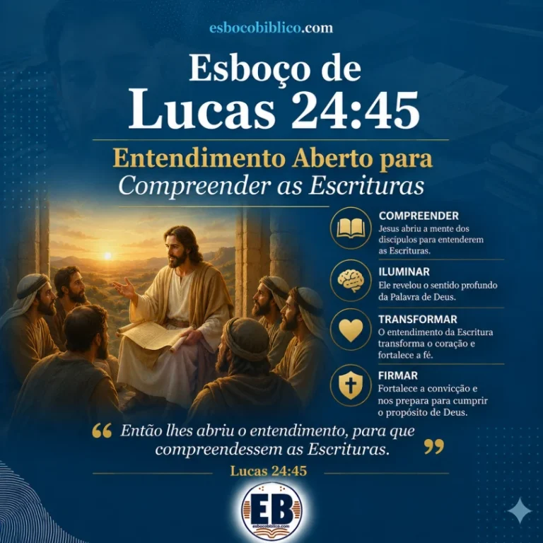 Esboço de Lucas 24:45 – Entendimento Aberto para Compreender as Escrituras