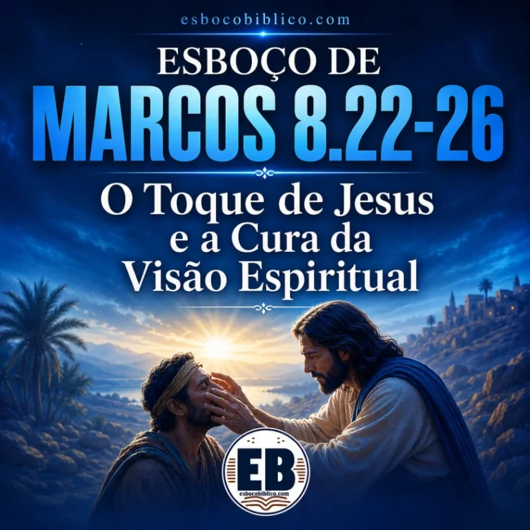 Esboço de Marcos 8.22-26 – O Toque de Jesus e a Cura da Visão Espiritual
