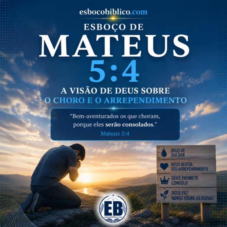 Esboço de Mateus 5.4 – A Visão de Deus sobre o Choro e o Arrependimento