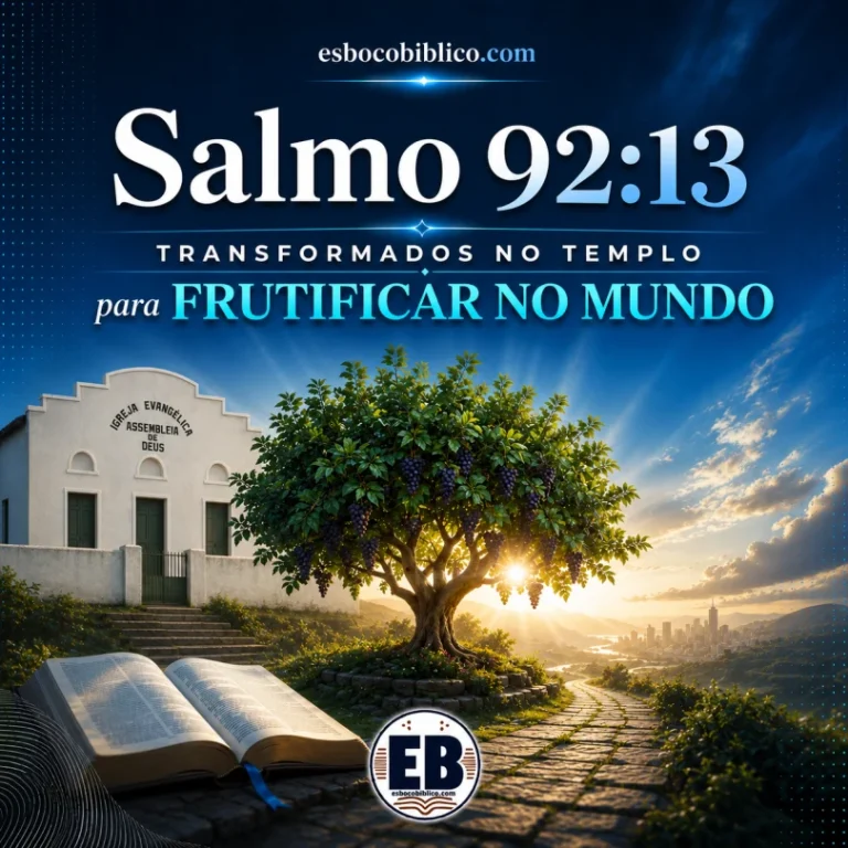 Salmo 92.13 – Transformados no Templo para Frutificar no Mundo