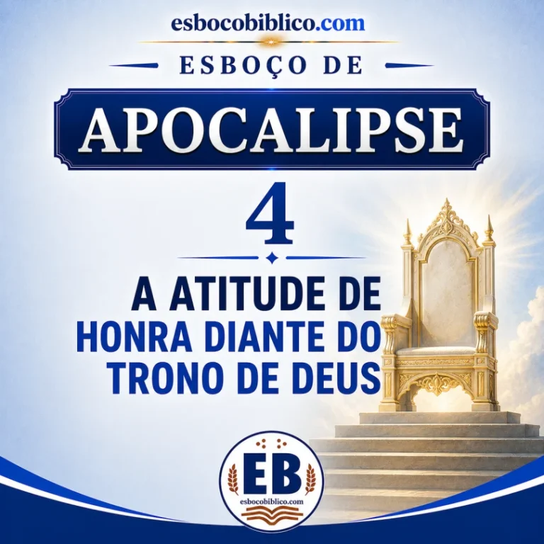 Esboço de Apocalipse 4 – A Atitude de Honra Diante do Trono de Deus