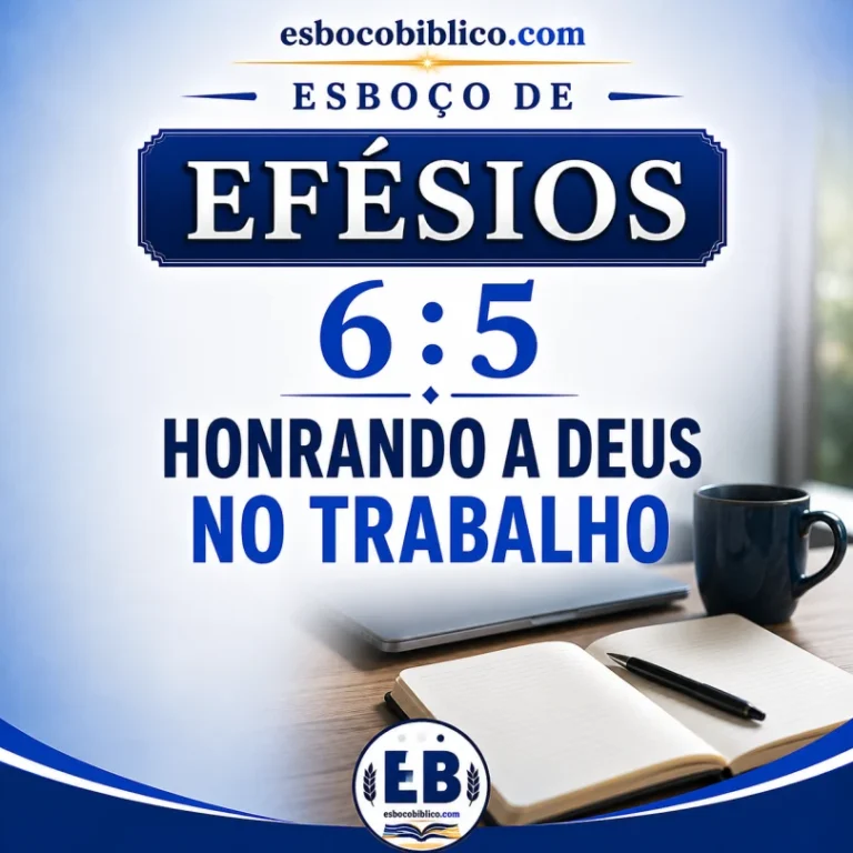 Esboço de Efésios 6.5 – Honrando a Deus no Trabalho