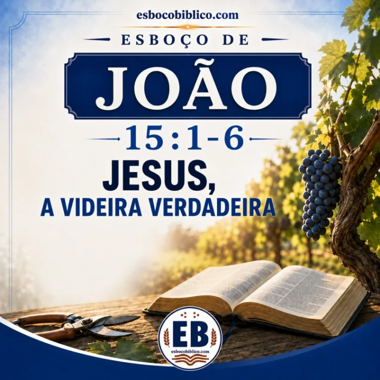 Esboço de João 15.1-6 – Jesus, a Videira Verdadeira