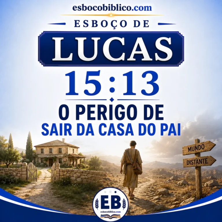 Esboço de Lucas 15.13 – O Perigo de Sair da Casa do Pai