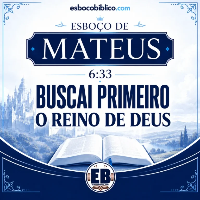 Esboço de Mateus 6.33 – Buscai Primeiro o Reino de Deus