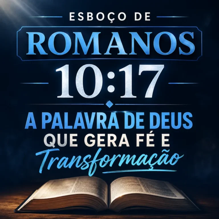 Esboço de Romanos 10.17 – A Palavra de Deus que Gera Fé e Transformação