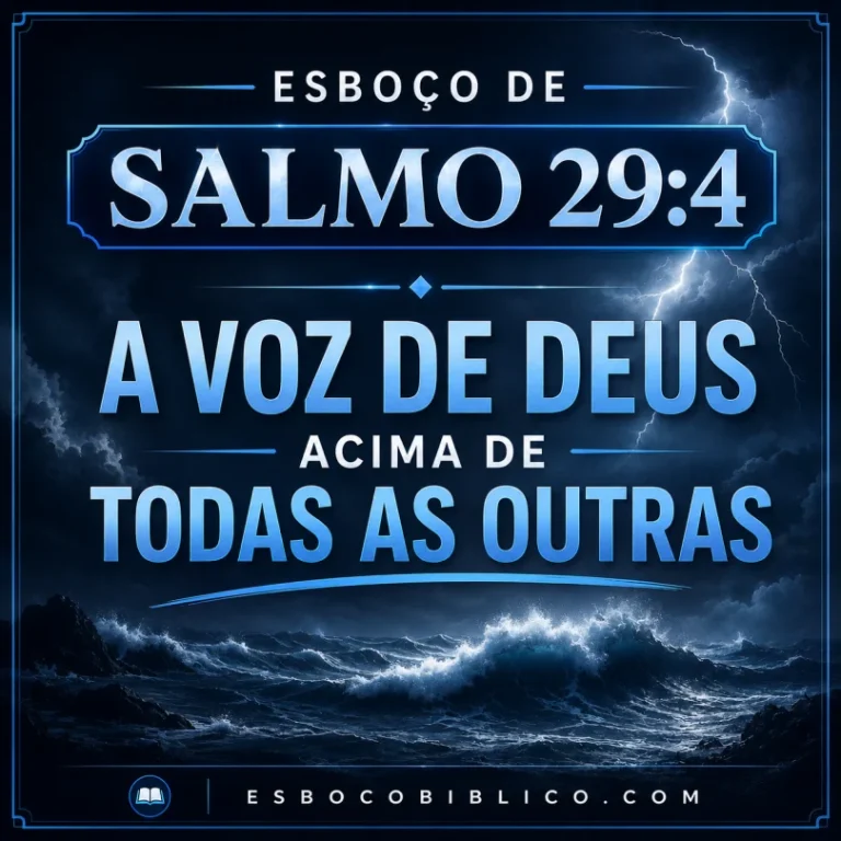 Esboço de Salmo 29.4 – A Voz de Deus Acima de Todas as Outras