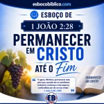Esboço de 1 João 2:28 – Permanecer em Cristo Até o Fim