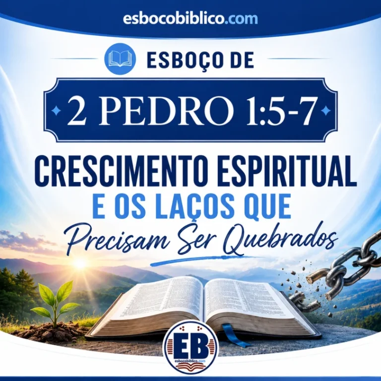 Esboço de 2 Pedro 1.5-7 – Crescimento Espiritual e os Laços que Precisam Ser Quebrados