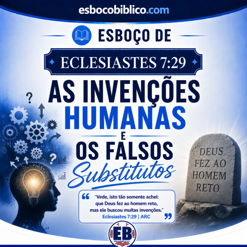 Esboço de Eclesiastes 7:29 – As Invenções Humanas e os Falsos Substitutos