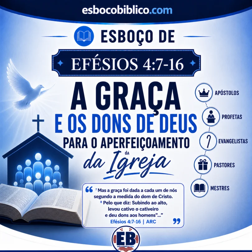 Esboço de Efésios 4:7-16 – A Graça e os Dons de Deus para o Aperfeiçoamento da Igreja