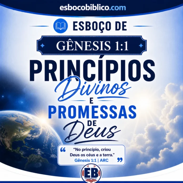 Esboço de Gênesis 1.1 – Princípios Divinos e Promessas de Deus