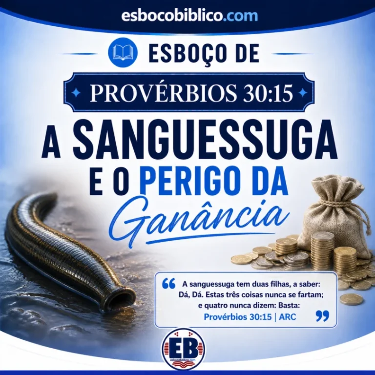 Esboço de Provérbios 30.15 – A Sanguessuga e o Perigo da Ganância