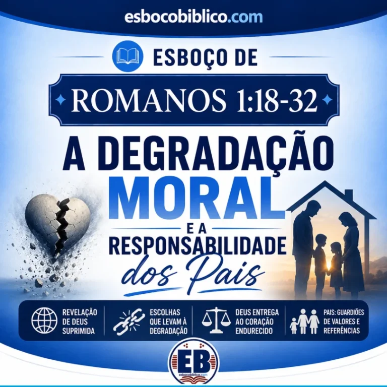 Esboço de Romanos 1:18-32 – A Degradação Moral e a Responsabilidade dos Pais