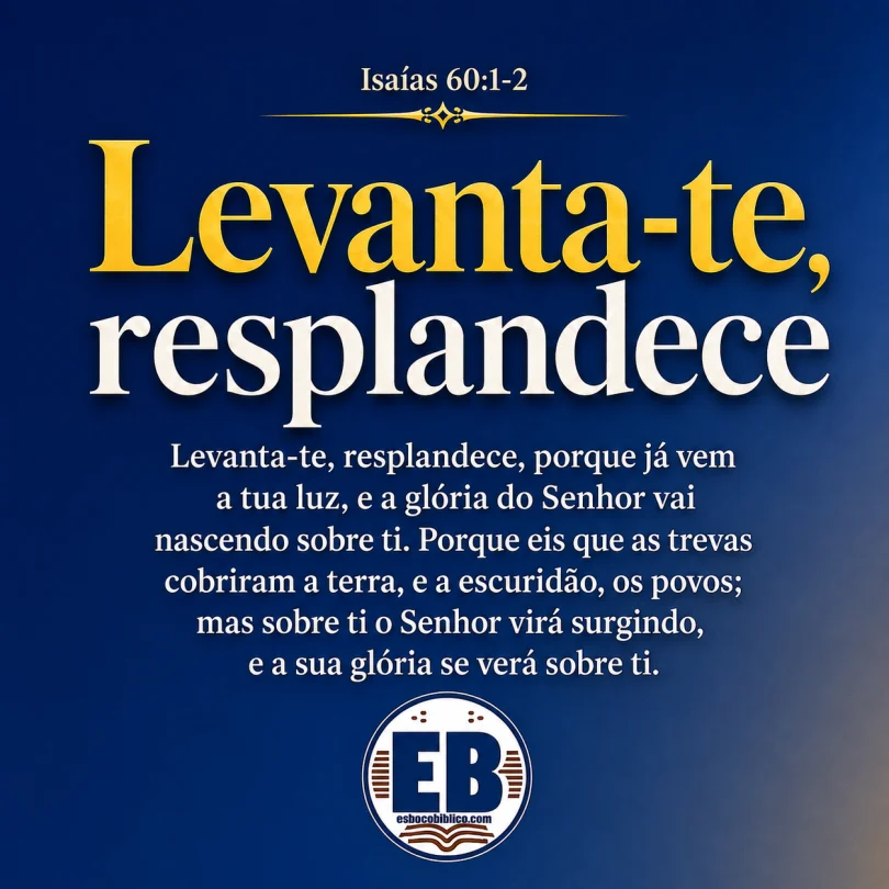 Isaías 60.1,2