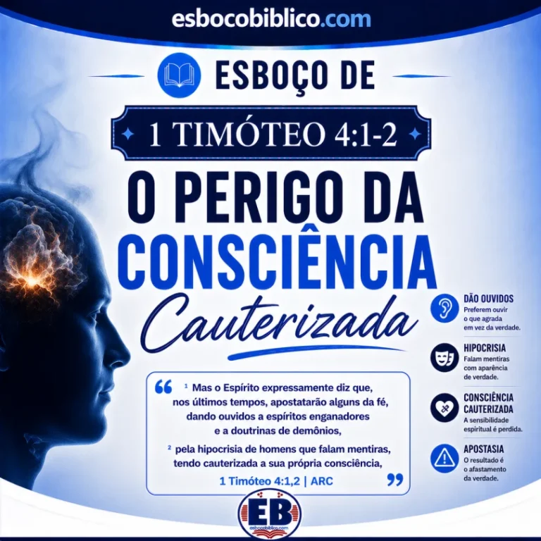 Esboço de 1 Timóteo 4.1-2 – O Perigo da Consciência Cauterizada