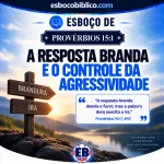 Esboço de Provérbios 15.1 – A Resposta Branda e o Controle da Agressividade