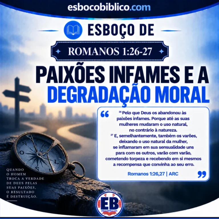 Esboço de Romanos 1.26,27 – Paixões Infames e a Degradação Moral