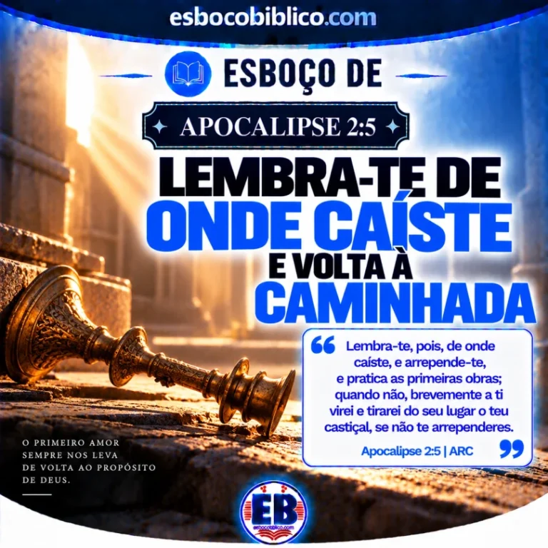 Esboço de Apocalipse 2.5 – Lembra-te de Onde Caíste e Volta à Caminhada