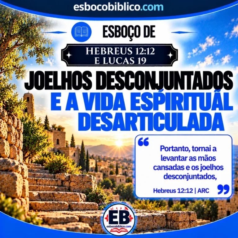 Explicação de Hebreus 12.12 e Lucas 19 – Joelhos Desconjuntados e a Vida Espiritual Desarticulada