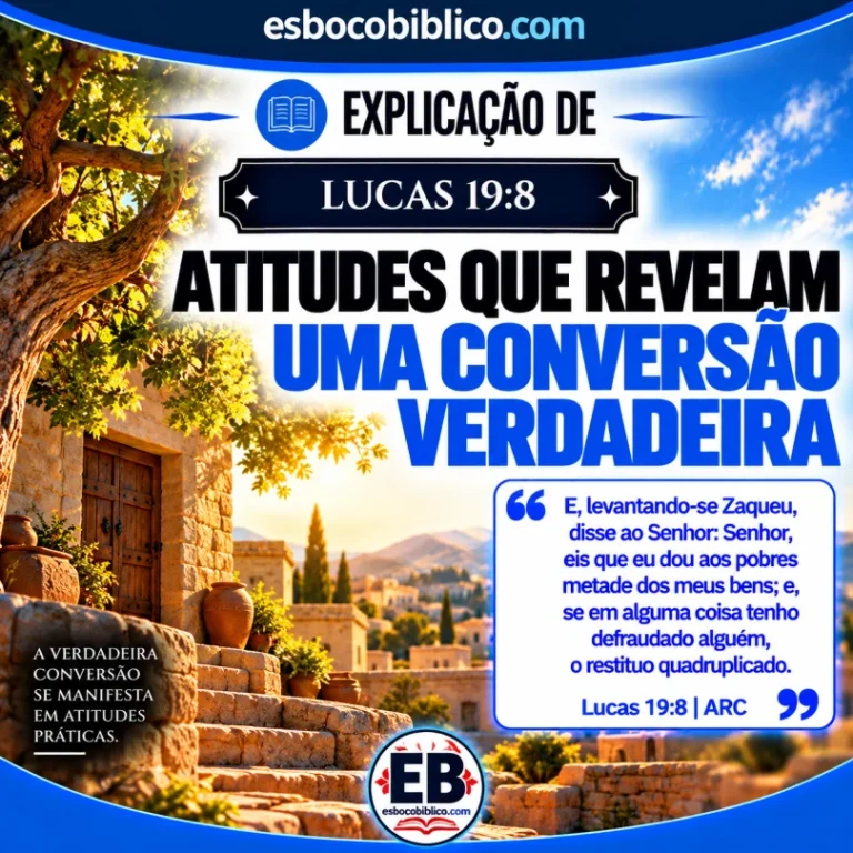 Explicação de Lucas 19.8 – Atitudes que Revelam uma Conversão Verdadeira